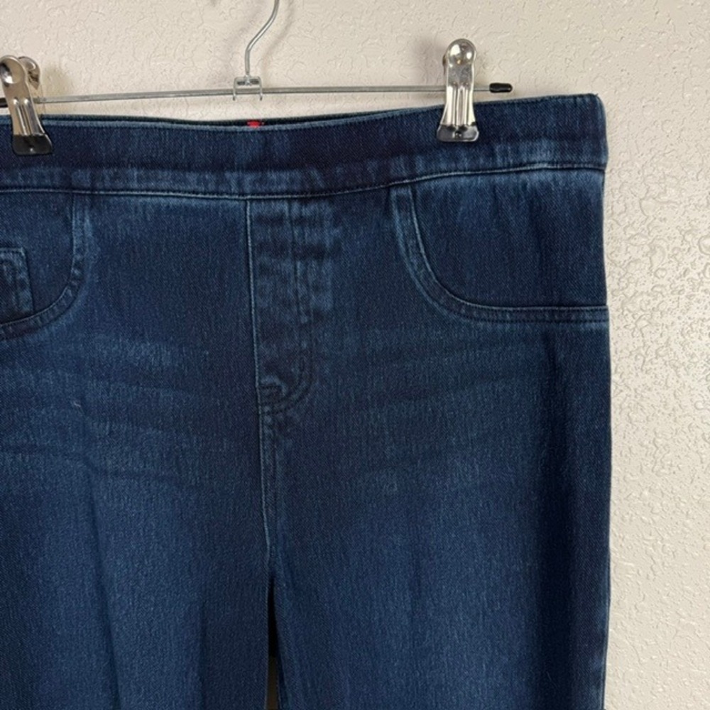 Spanx Jean-ish Leggings Skinny Shaping Pull On Twilight‎ Sleek Indigo Large - Picture 3 of 12